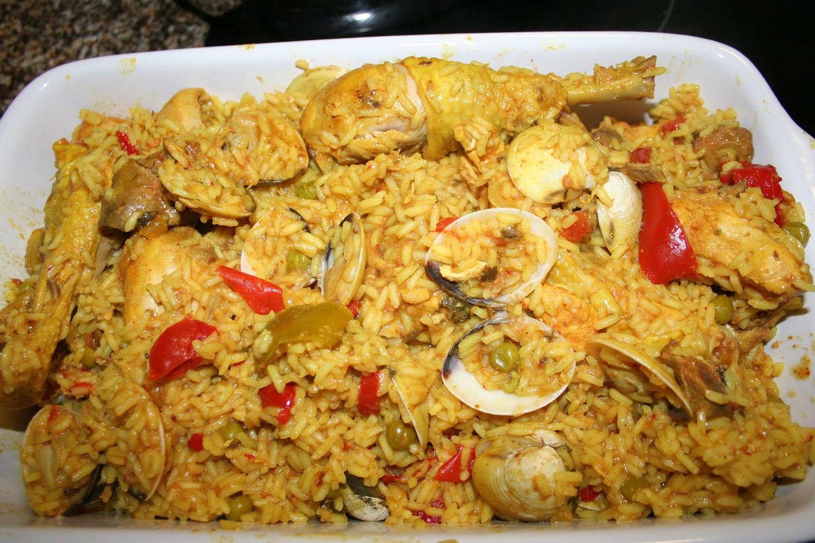 Arroz de frango à espanhola